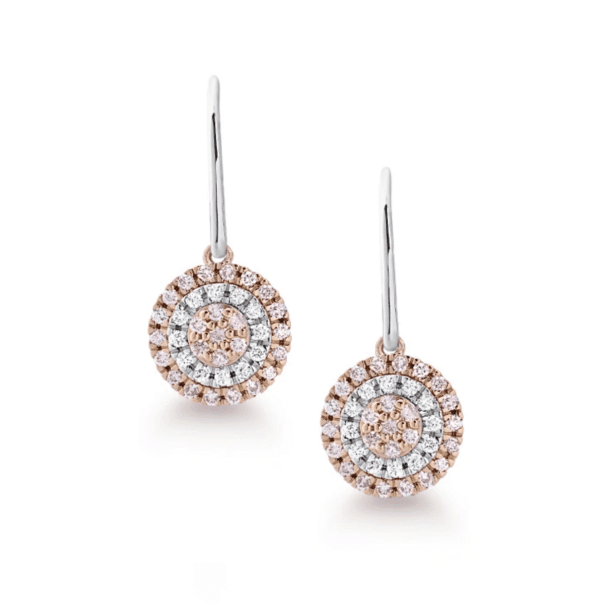 Australian Pink Diamond Earrings