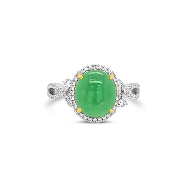 Jade & Diamond Ring