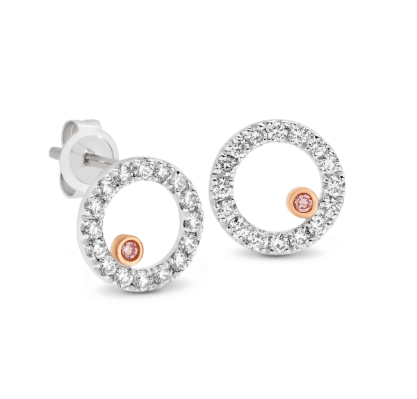 Australian Pink Diamond Earrings