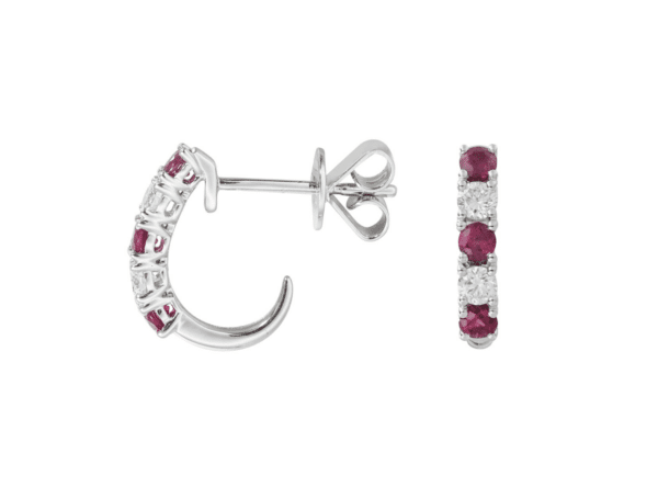 Ruby & Diamond Earrings