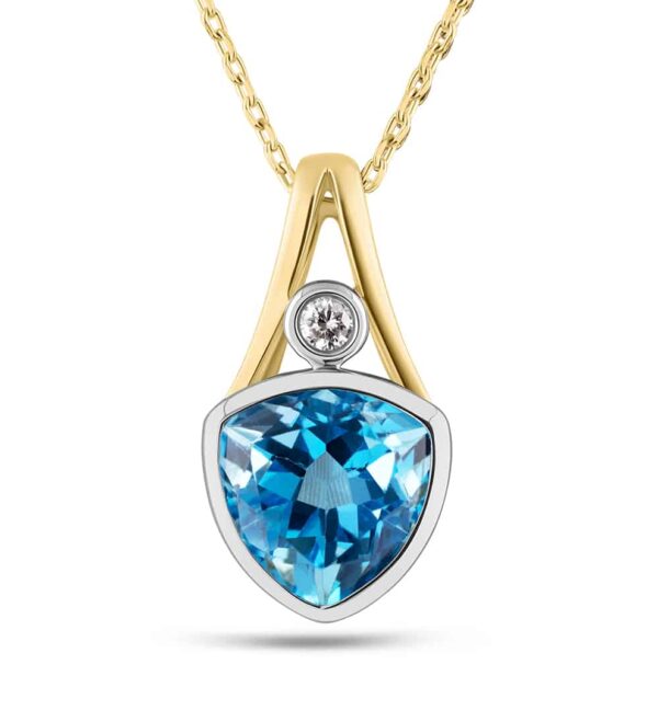 Topaz & Diamond Pendant