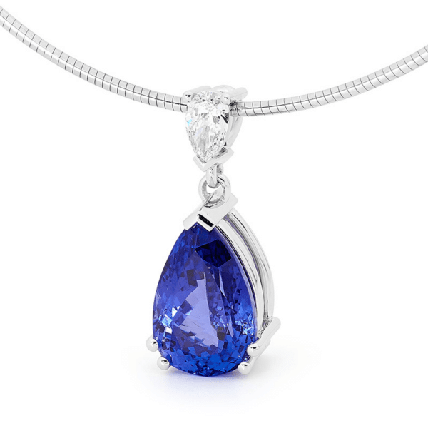 Tanzanite & Diamond Pendant