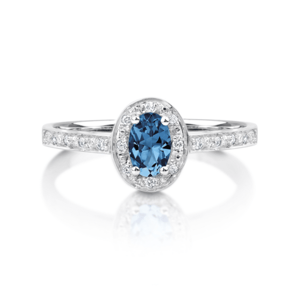 Topaz & Diamond Ring