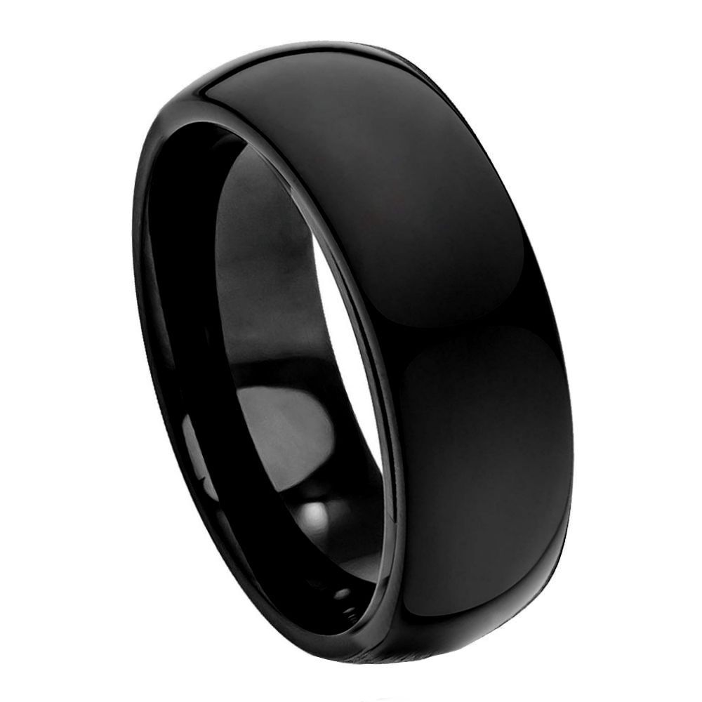 Black Tungsten Wedding Bands - Polished - Argyle Jewellers