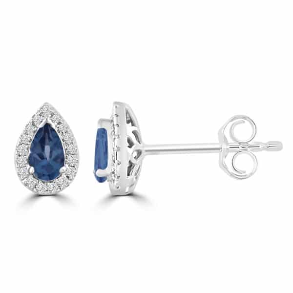 Topaz & Diamond Earrings