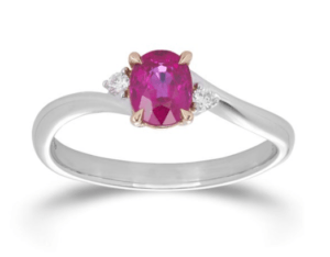 unique custom engagement ring ruby