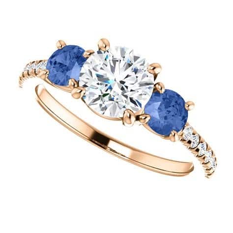unique custom engagement ring