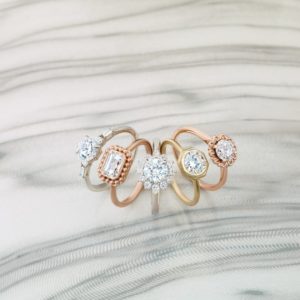 unique bridal ring set