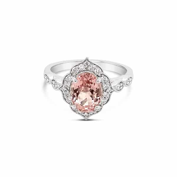 Morganite & Diamond Ring - Image 4