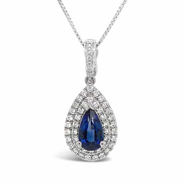 Sapphire & Diamond Pendant