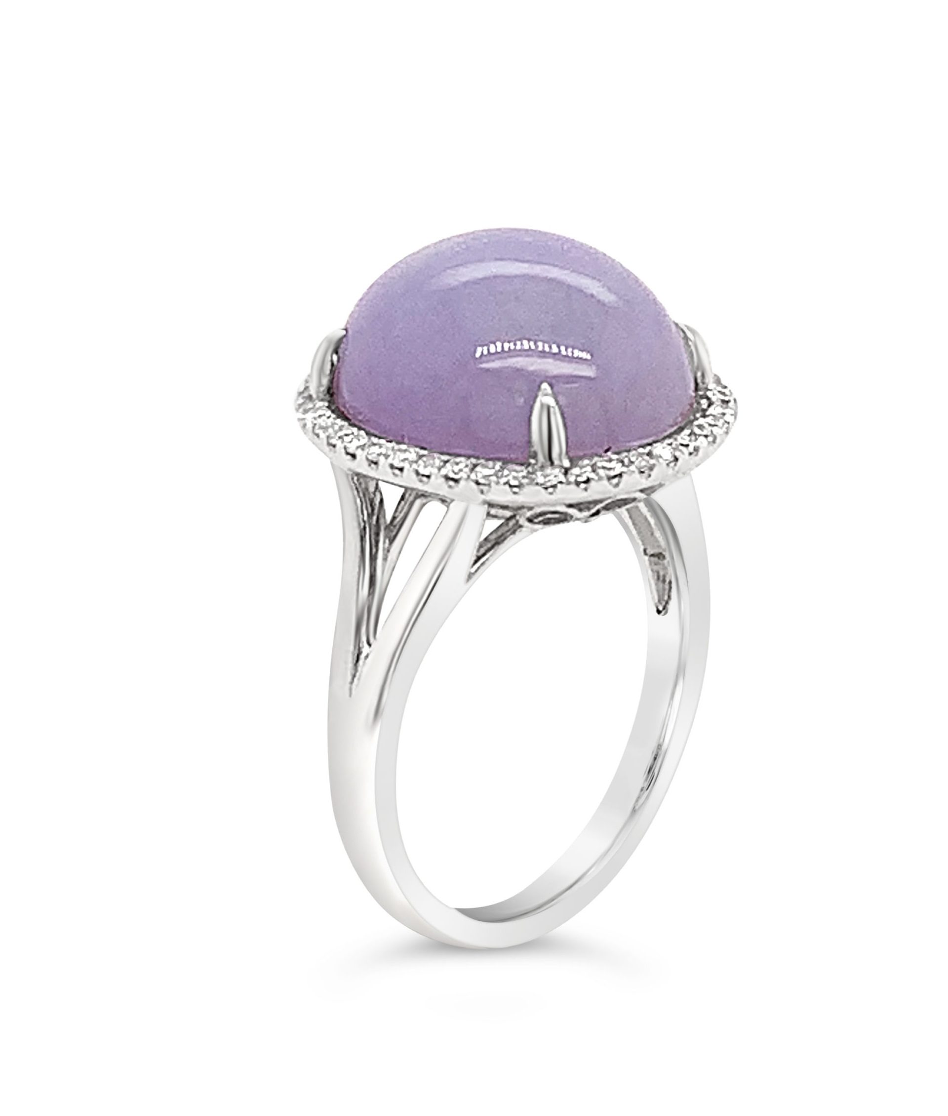 Lavender Jade & Diamond Ring Argyle Jewellers