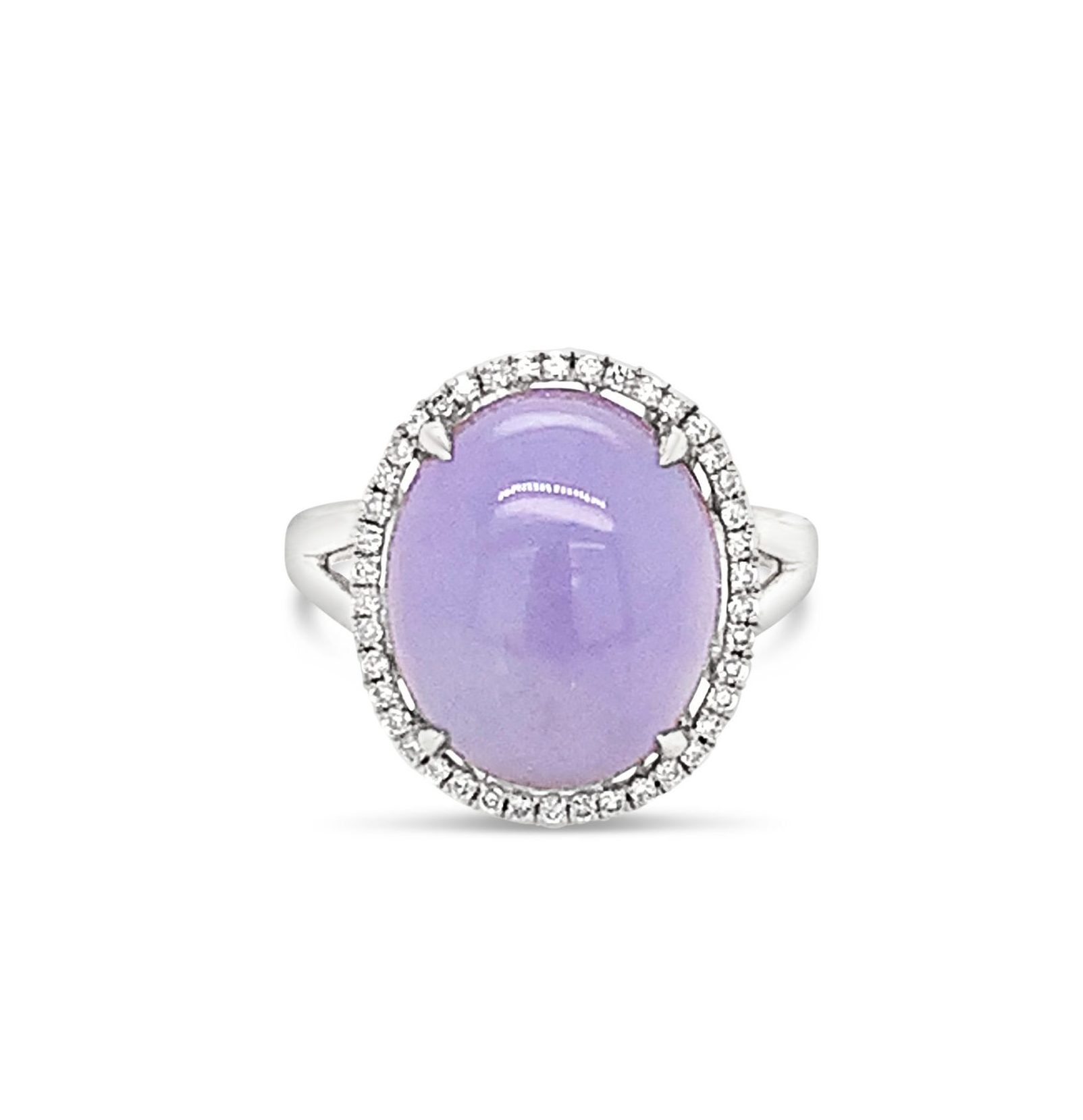 Lavender Jade & Diamond Ring Argyle Jewellers