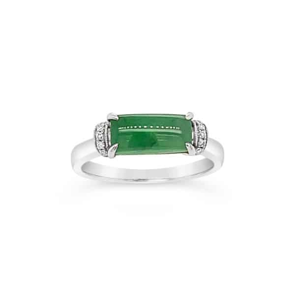 Jade & Diamond Ring