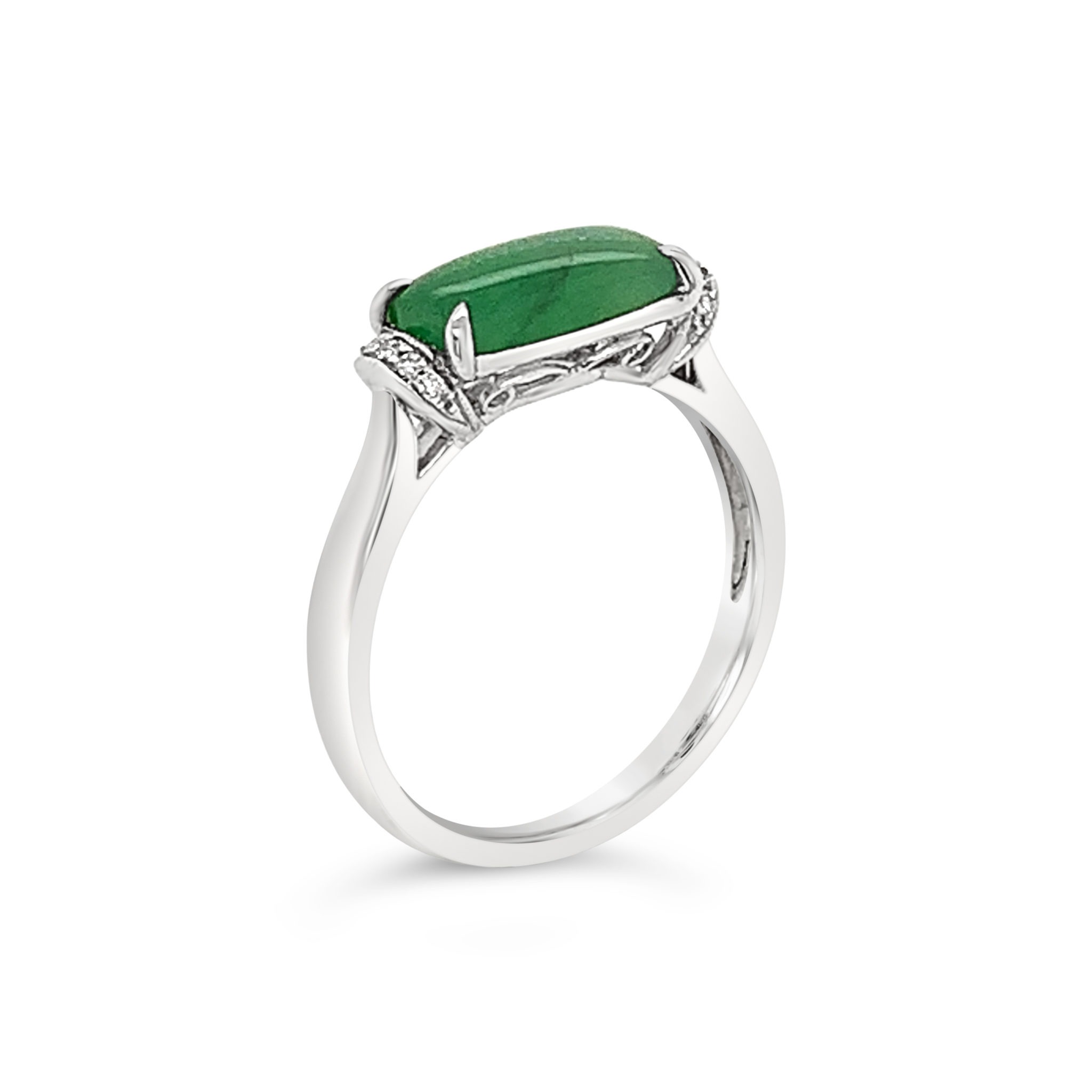 Jade & Diamond Ring Argyle Jewellers