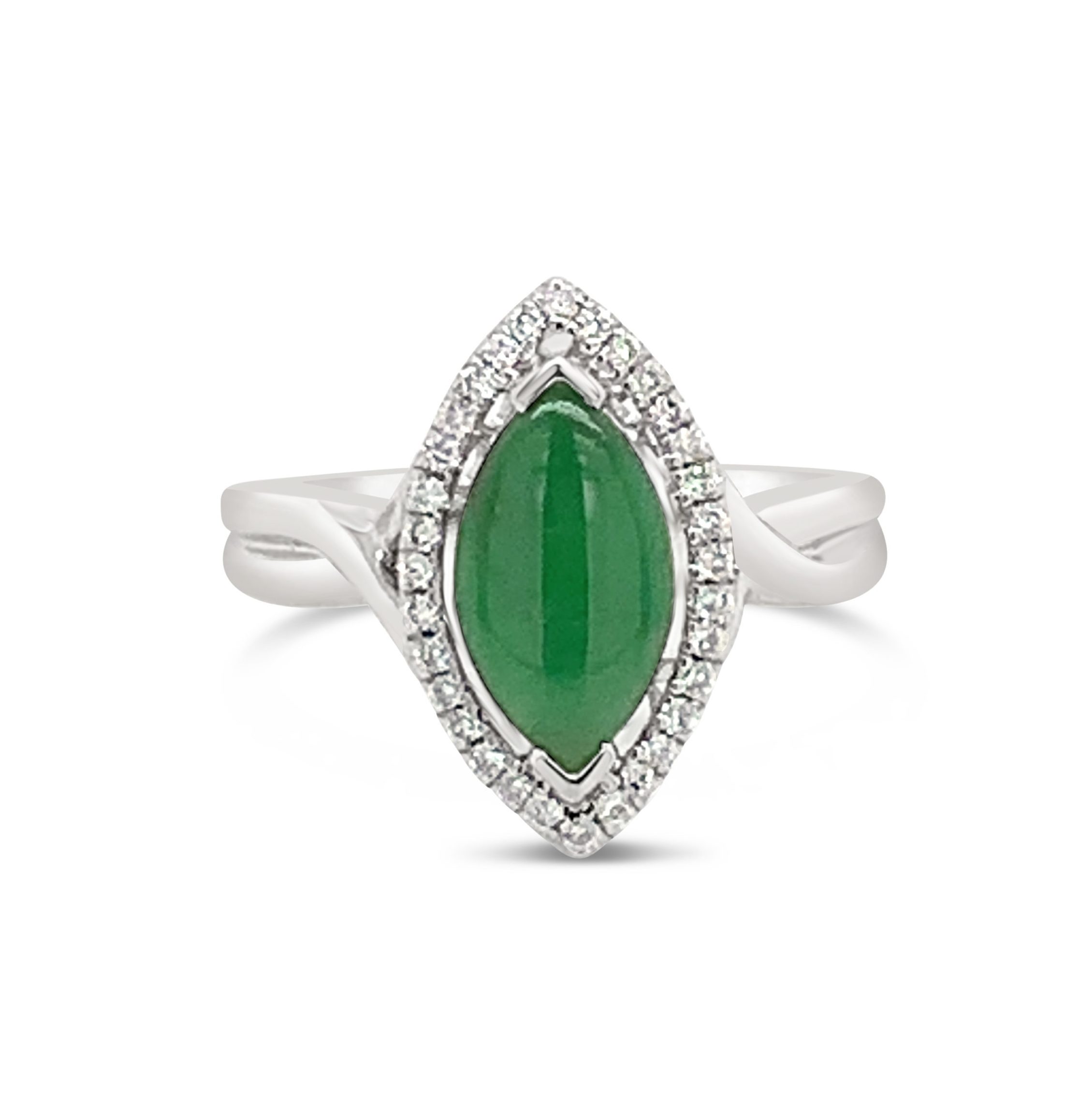 Jade & Diamond Ring Argyle Jewellers