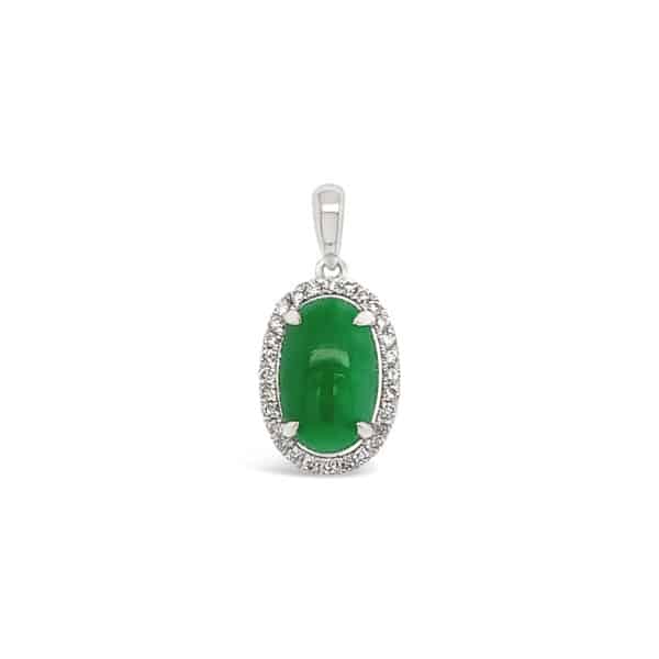 Jade & Diamond Pendant