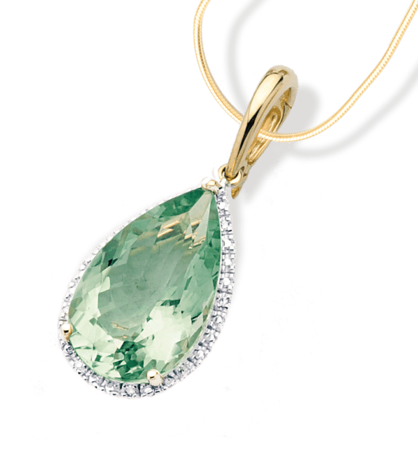 Green Amethyst Pendant (Mint Quartz)