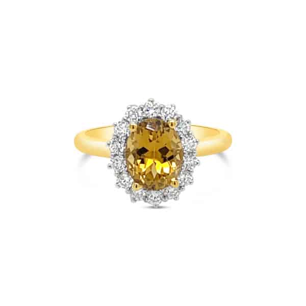 Tourmaline & Diamond Ring
