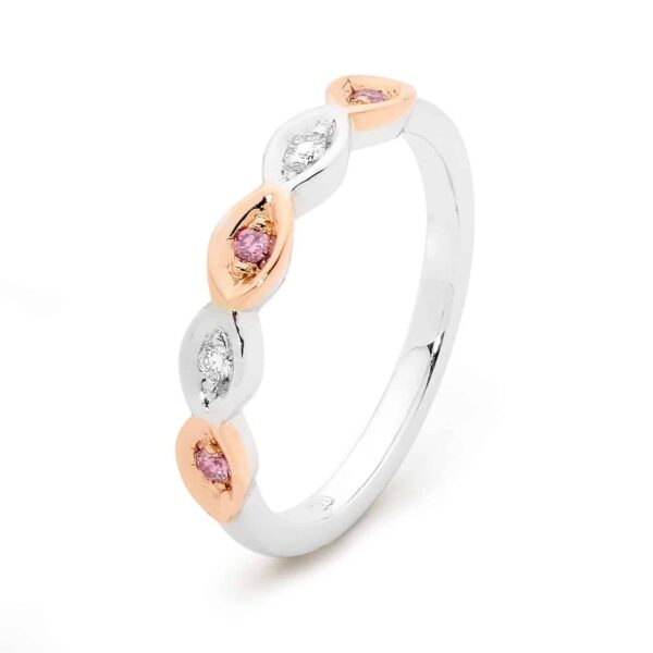Australian Pink Diamond Wedding Ring