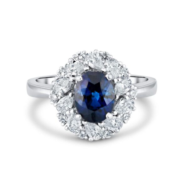 Platinum Sapphire Ring