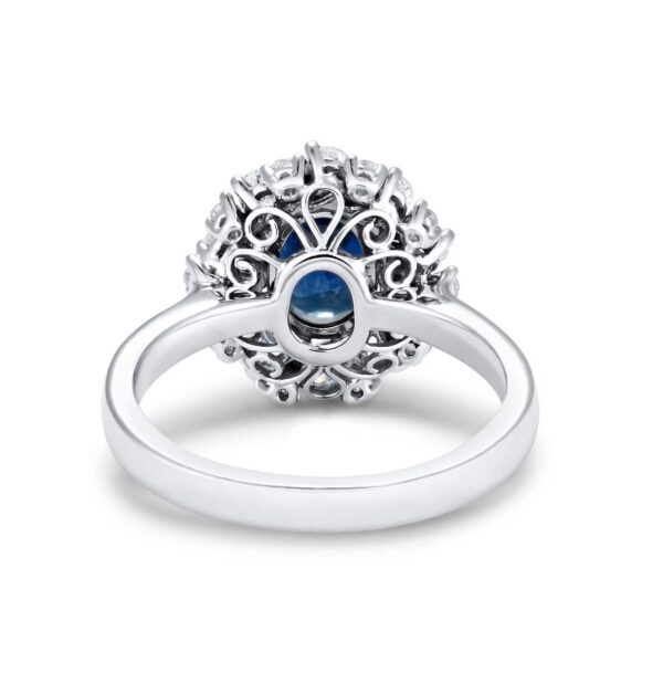 Platinum Sapphire Ring - Image 4