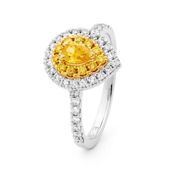 Australian Yellow Diamond Ring