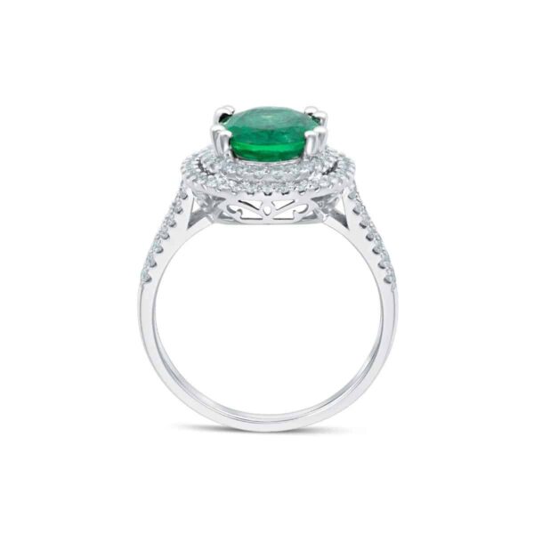 Emerald & Diamond Ring - Image 3