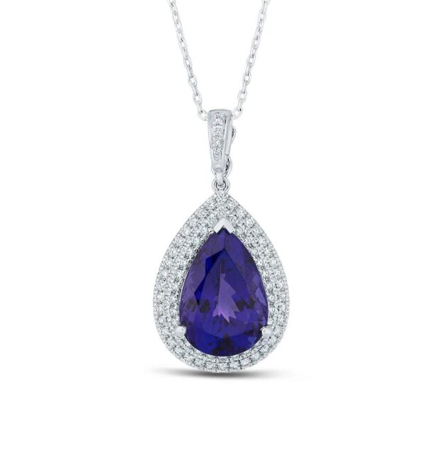 Tanzanite & Diamond Pendant
