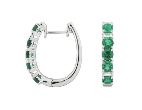 Emerald & Diamond Earrings