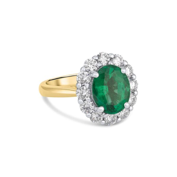 Emerald & Diamond Ring - Image 2