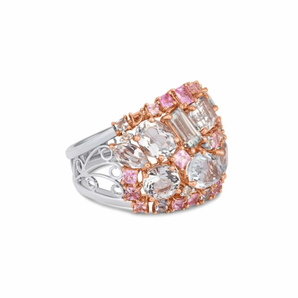 Aquamarine & Sapphire Ring - Image 2