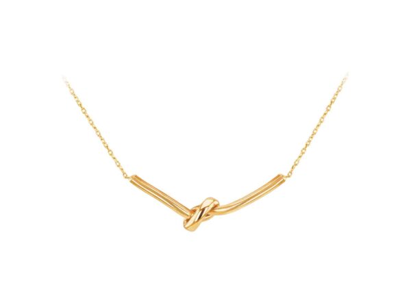 Knotted Bar Necklet