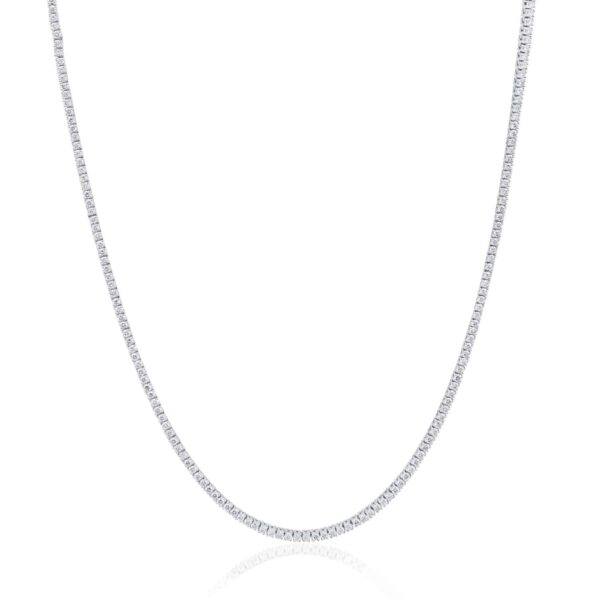 3.45ct Laboratory-Grown Diamond Tennis Necklace