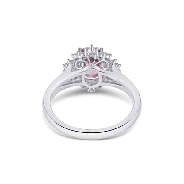 Pink Sapphire & Diamond Ring - Image 3