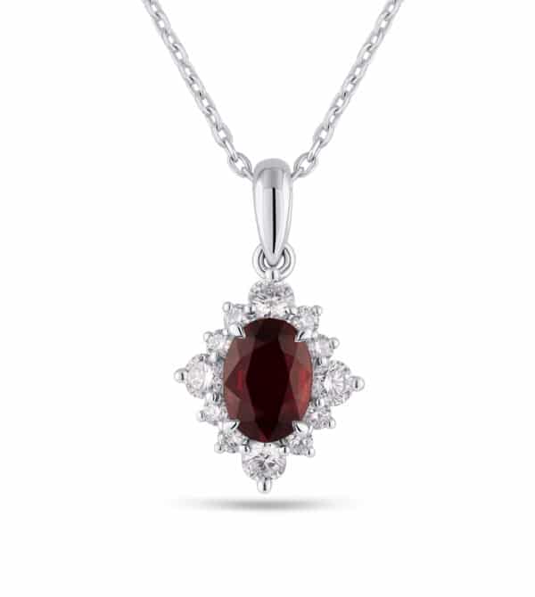 Ruby & Diamond Pendant