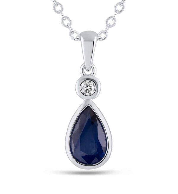 Sapphire & Diamond Pendant