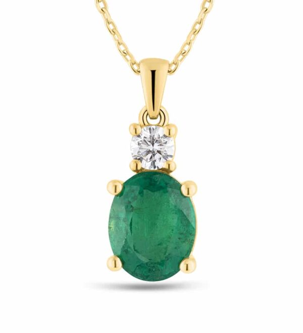 Emerald & Diamond Pendant