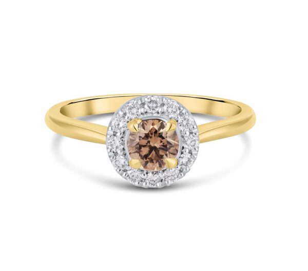 Australian Champagne Diamond Ring