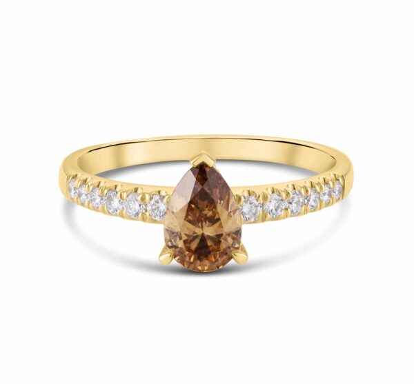 Australian Champagne Diamond Ring