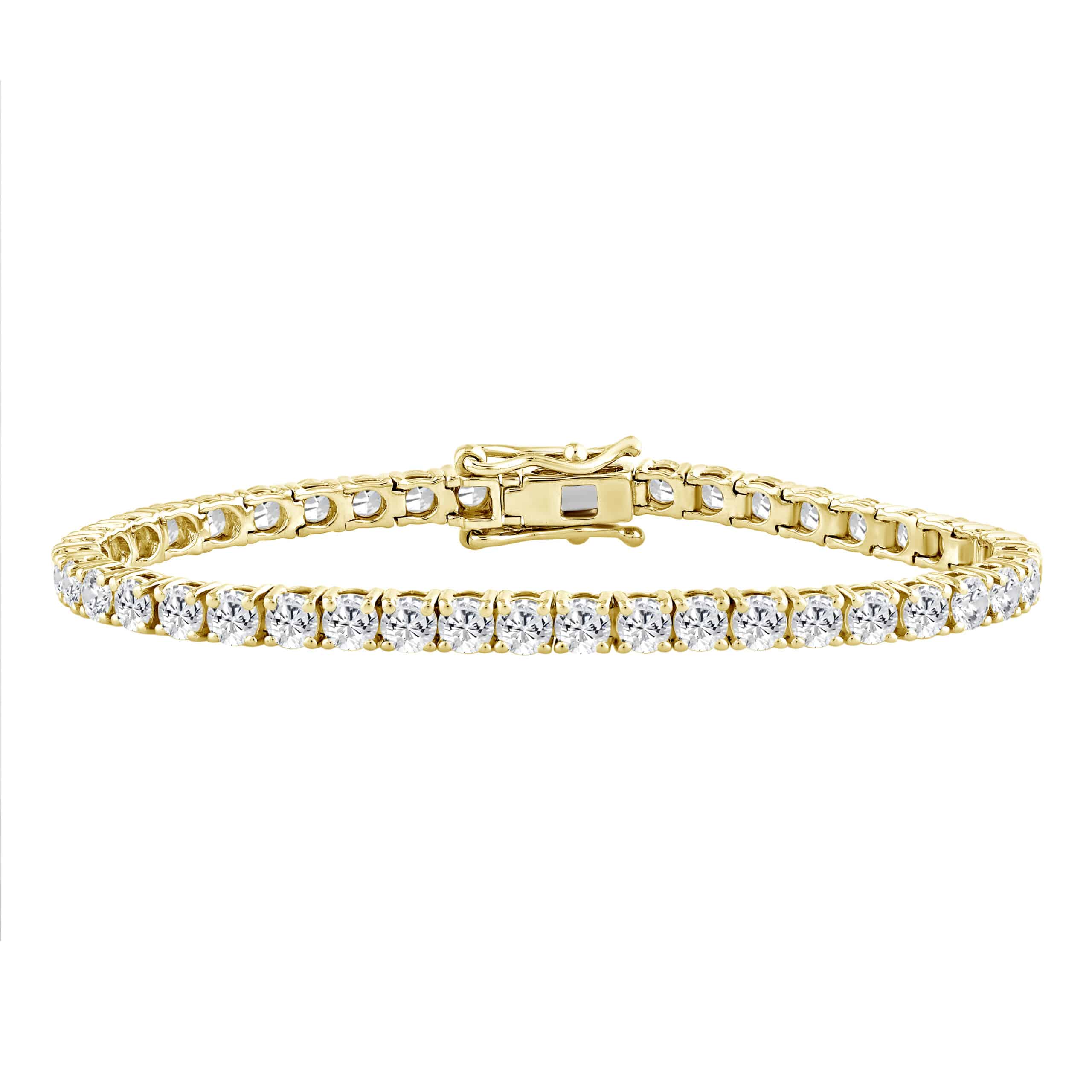 3ct Laboratory-Grown Diamond Tennis Bracelet